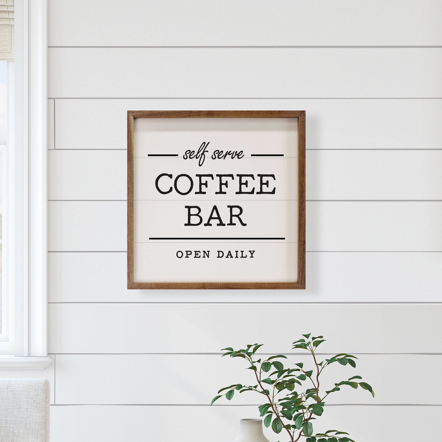 Self Serve Coffee Bar White
