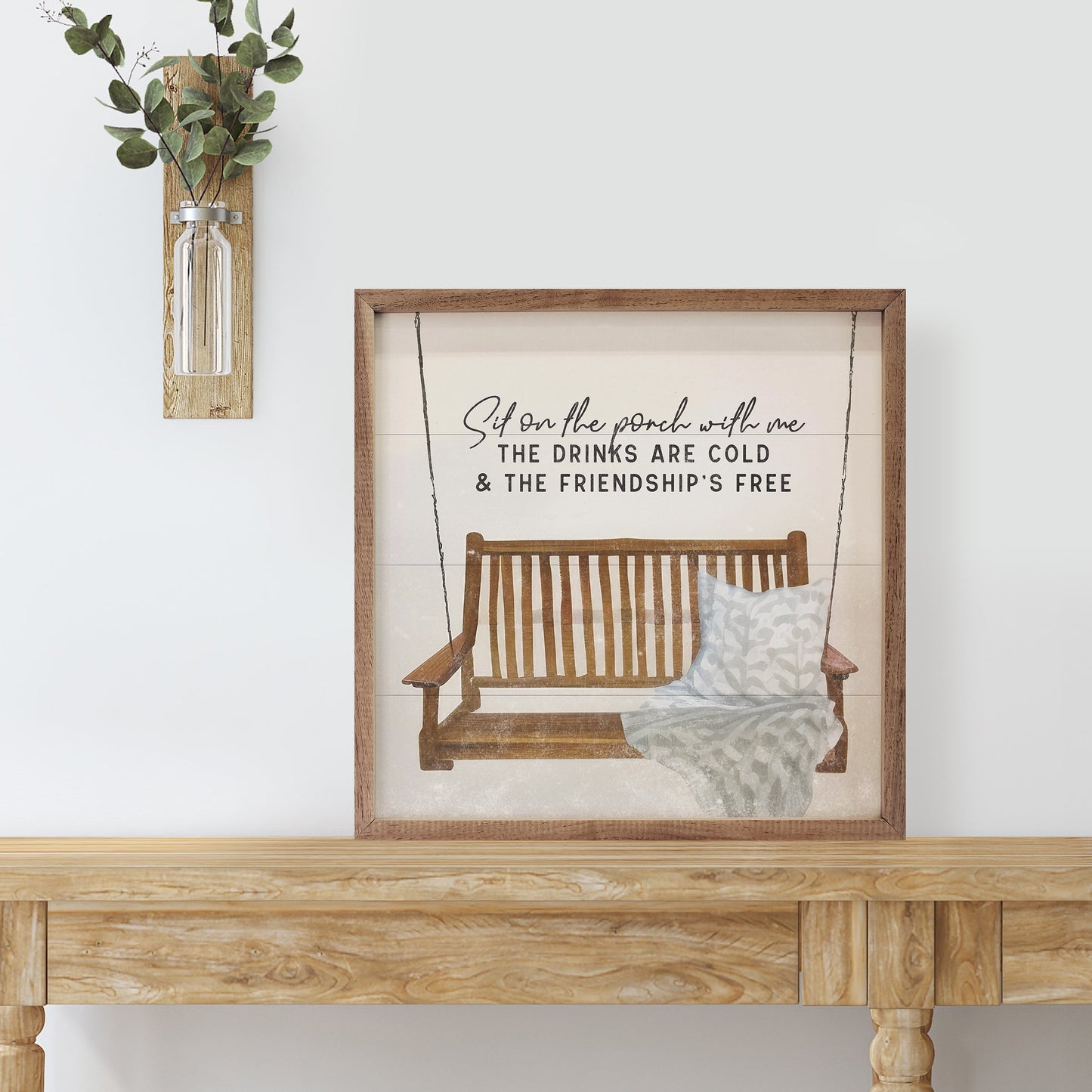 Sit On The Porch With Me Swing White
