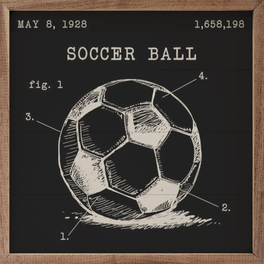 Soccer Ball Patent Black