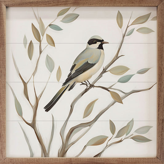 Solo Bird On Branch