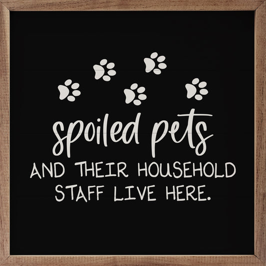 Spoiled Pets Staff Paws Black And White