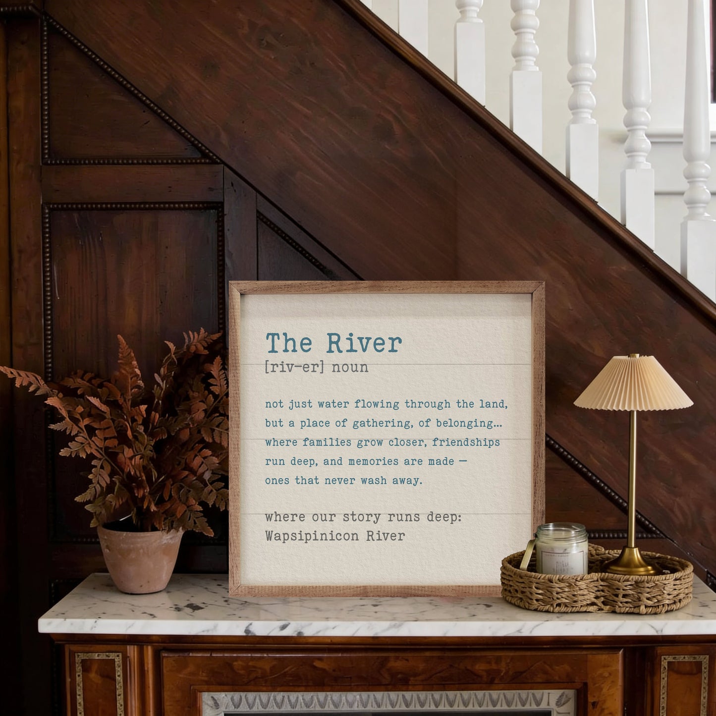 Story Runs Deep River Personalized