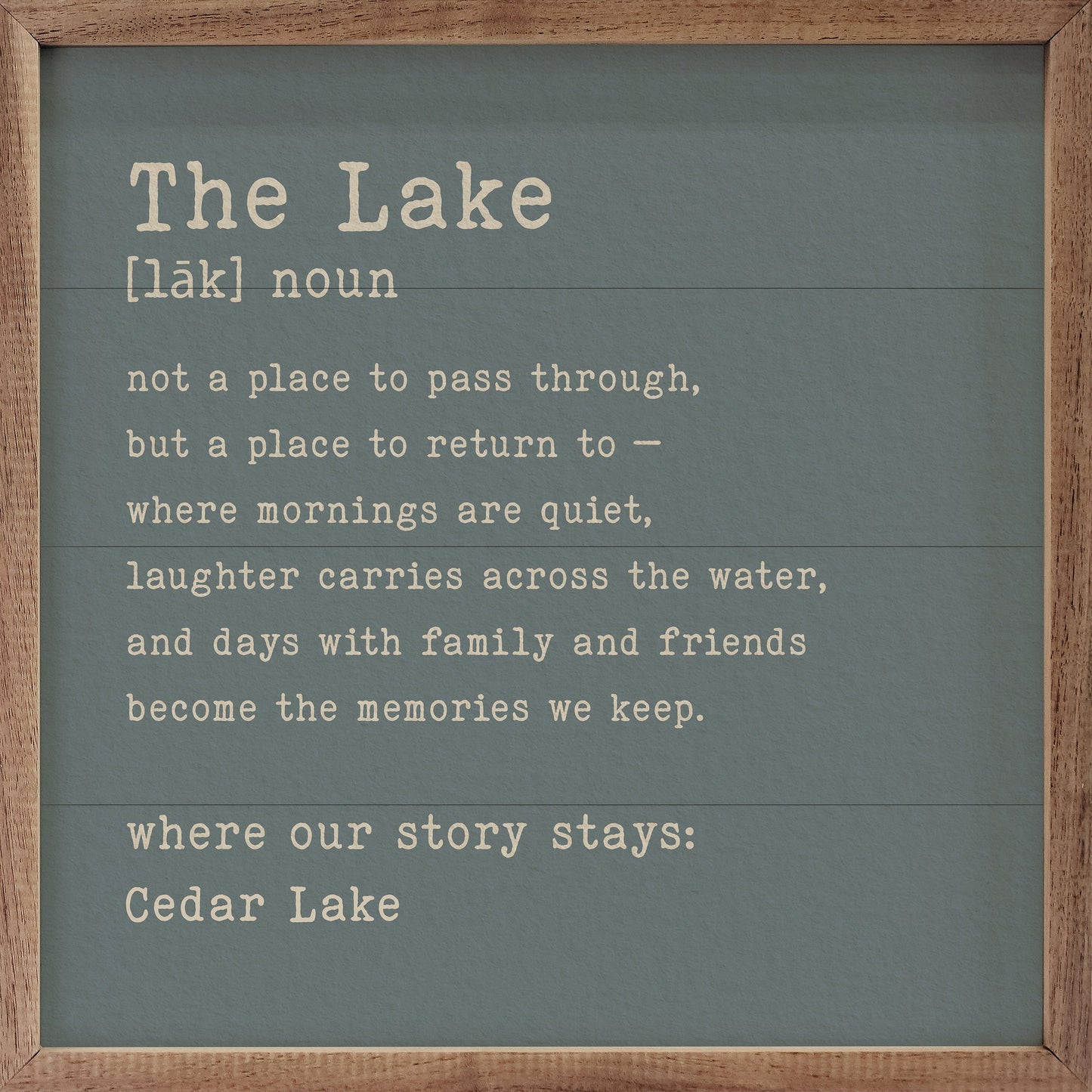 Story Stays Lake Personalized