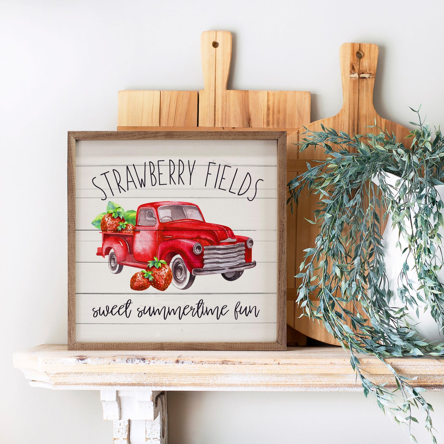Strawberry Fields Truck Whitewash