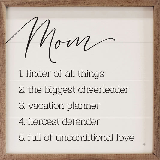 Things About Mom White