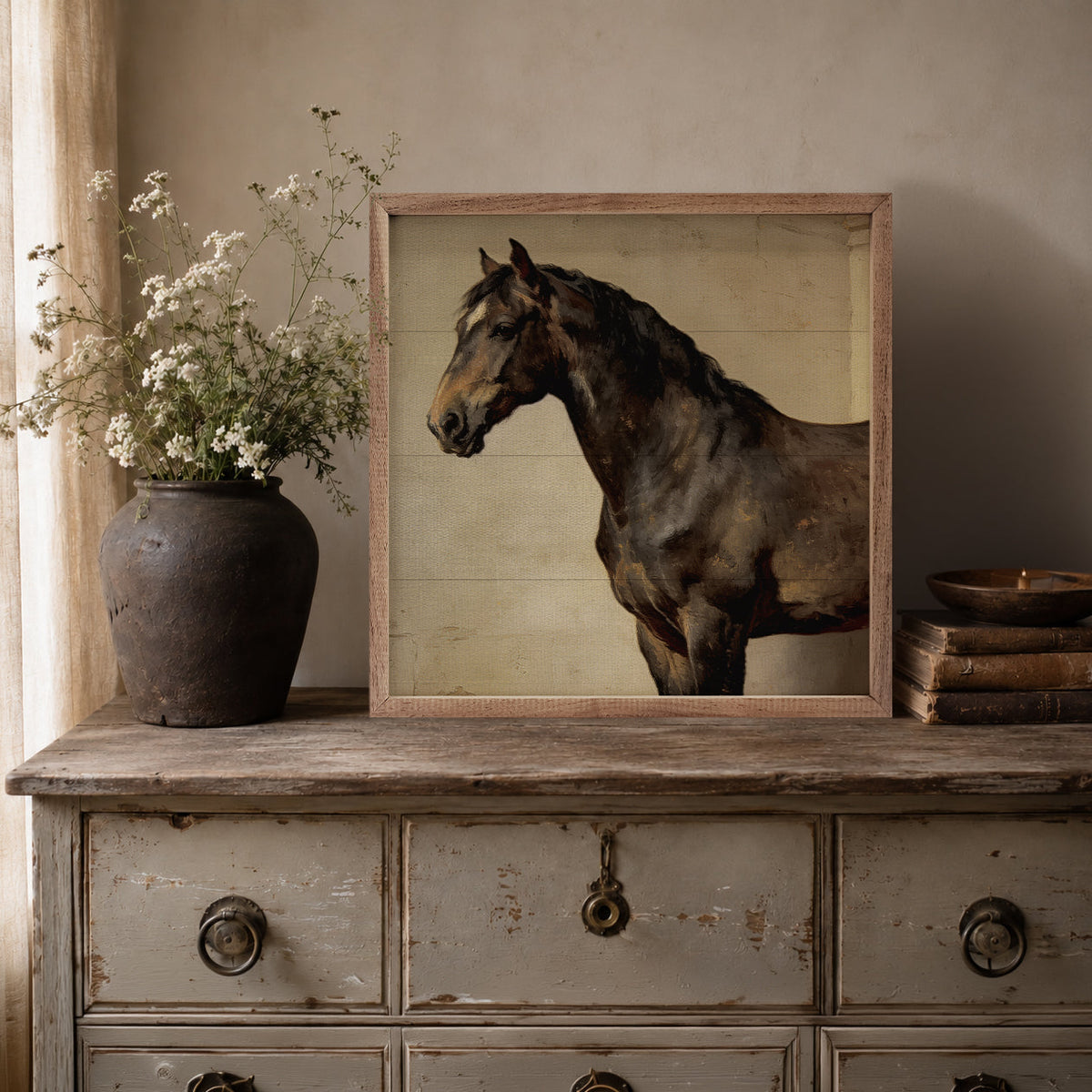 Victorian Draft Horse Portrait