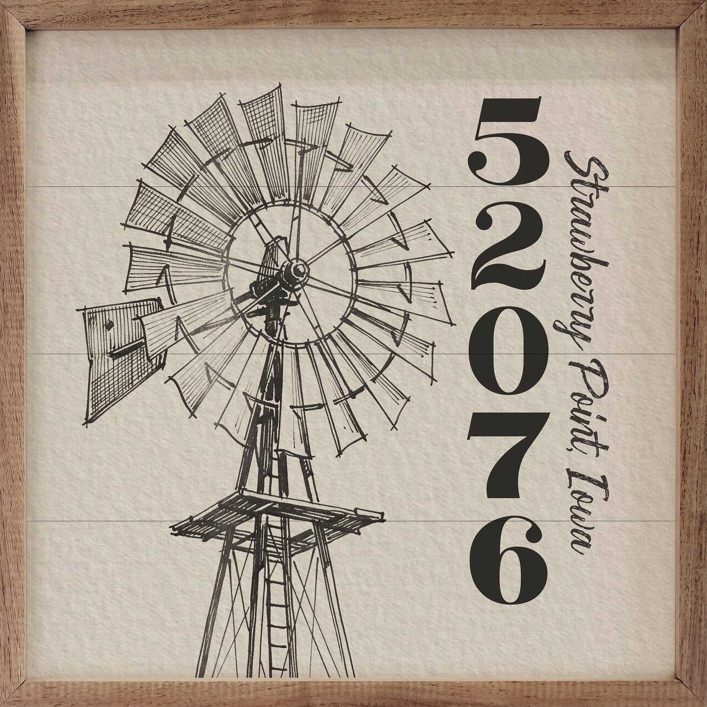Vintage Windmill Personalized