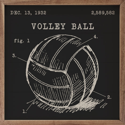 Volleyball Patent Black