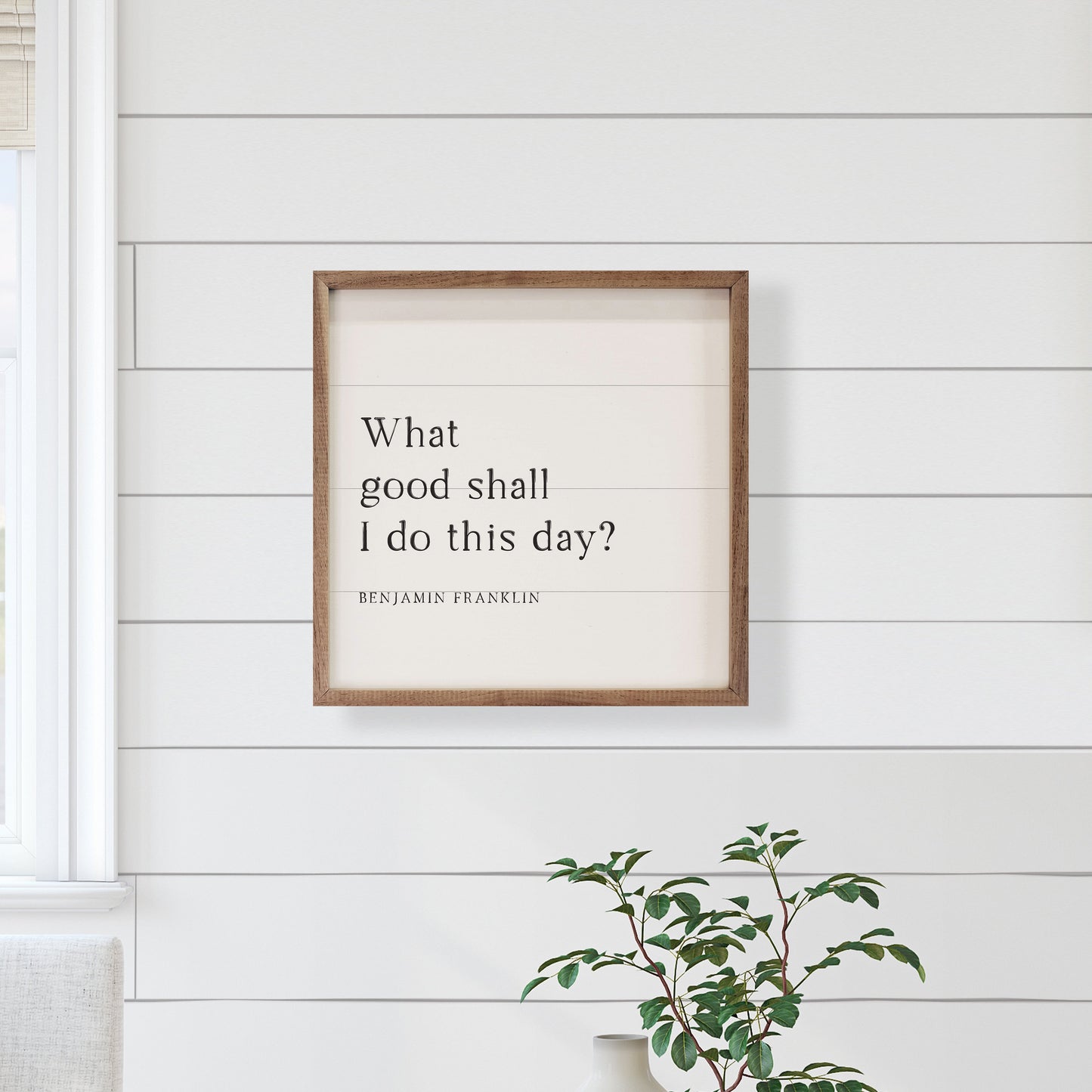 What Good Shall I Do Benjamin Franklin White