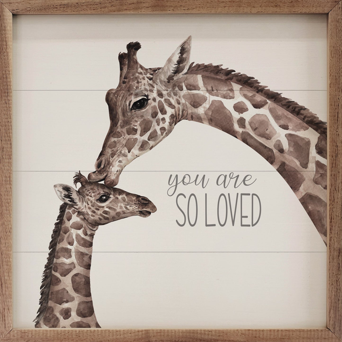 You Are So Loved Giraffe White