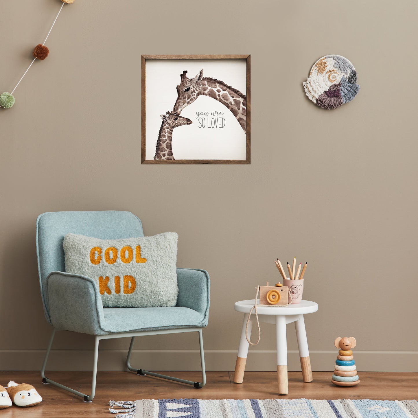 You Are So Loved Giraffe White