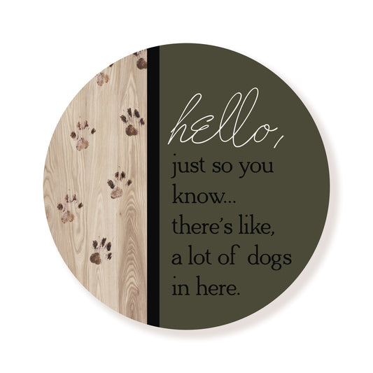 A Lot Of Dogs Green Circle