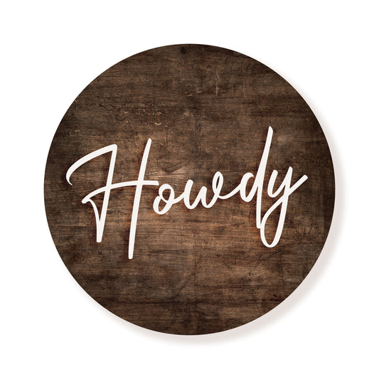 Howdy Brown Circle
