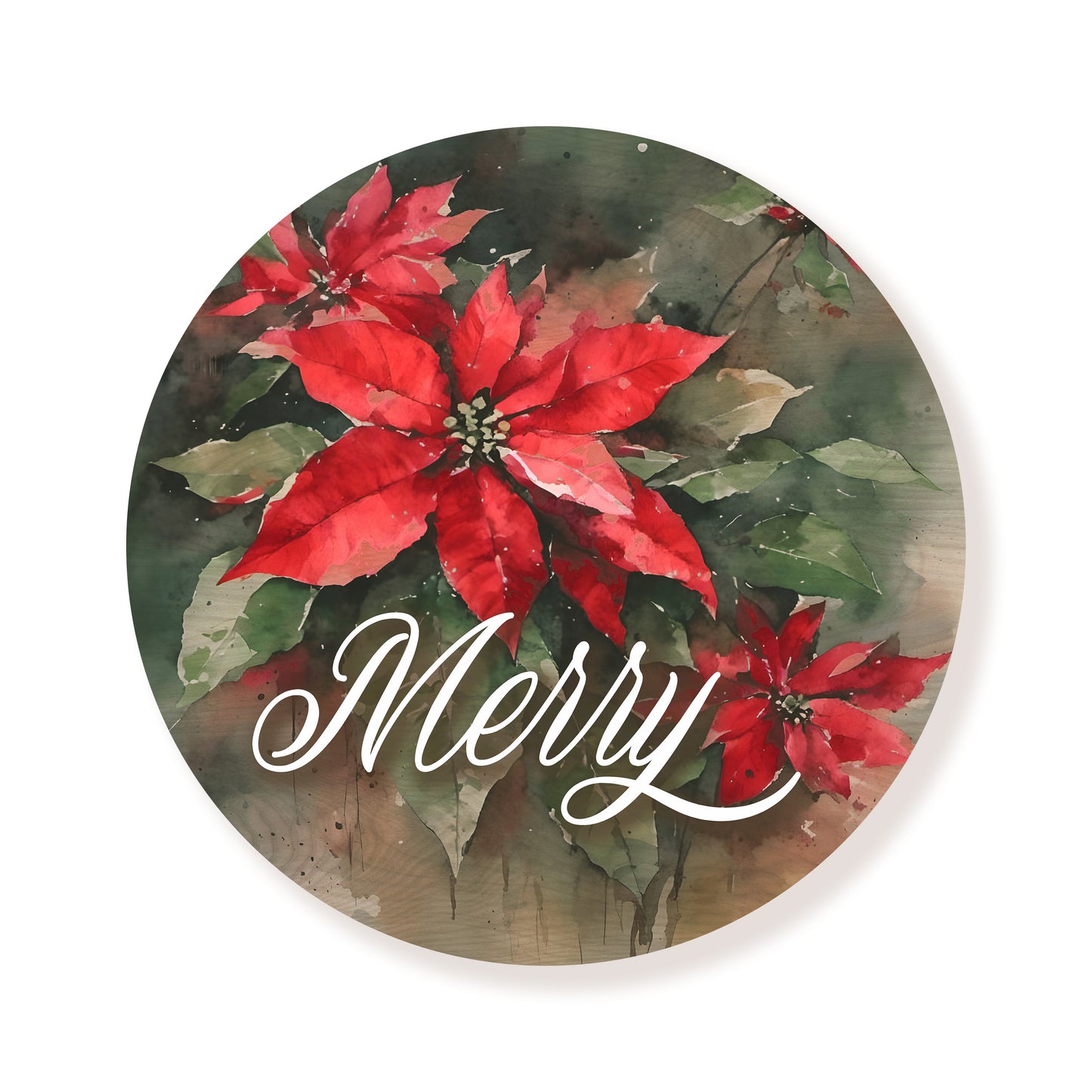 Merry Poinsettia Circle