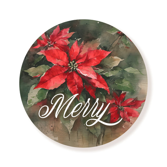 Merry Poinsettia Circle