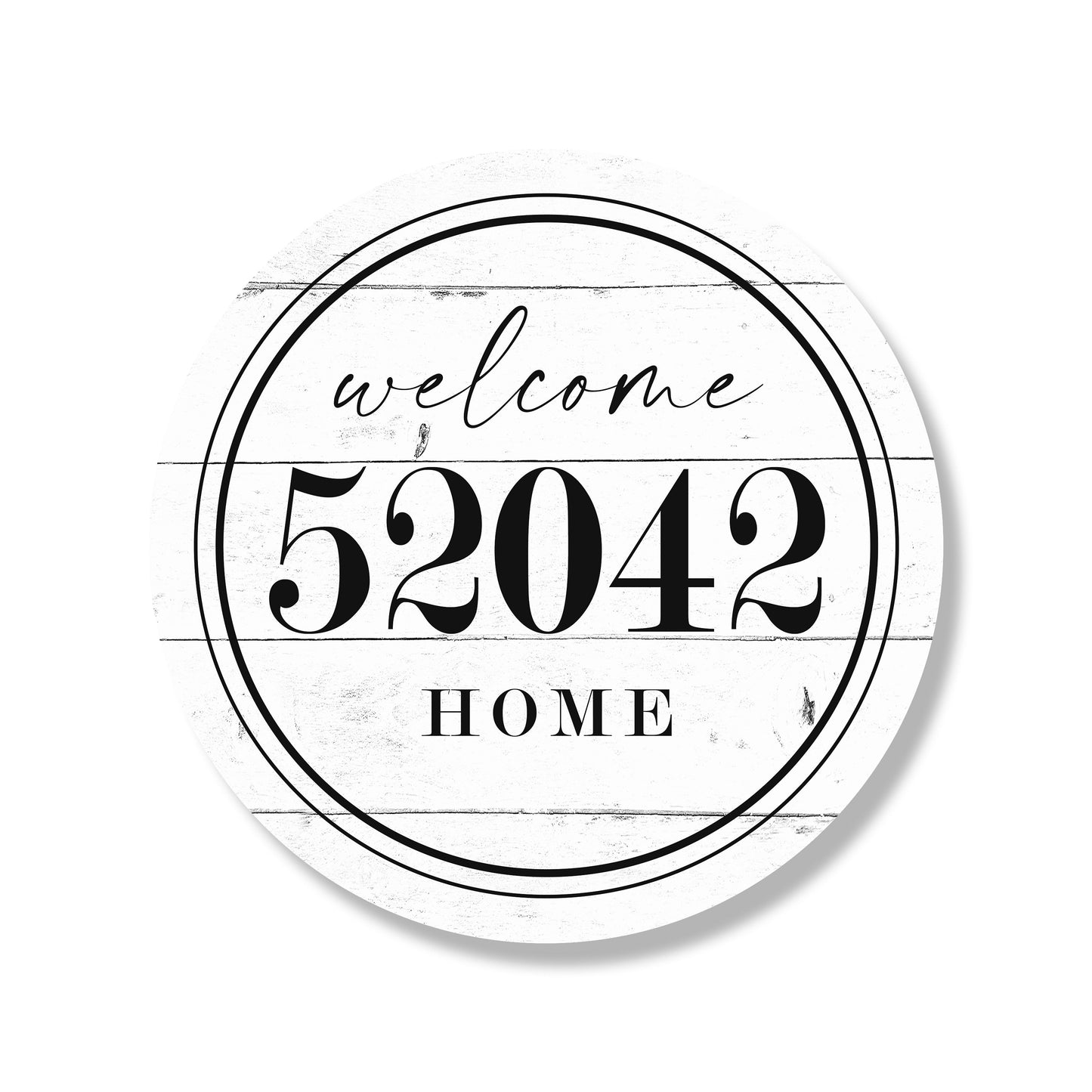 Personalized Zip Welcome Home Circle