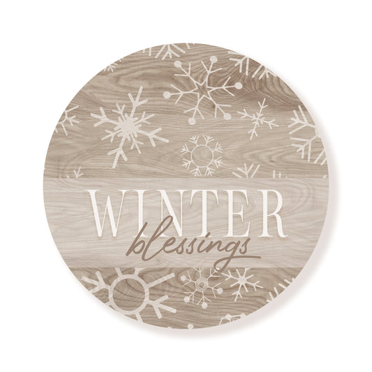 Winter Blessings Snowflakes Circle