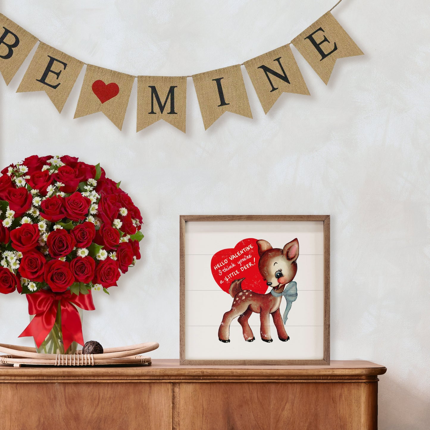 Little Deer Valentine White