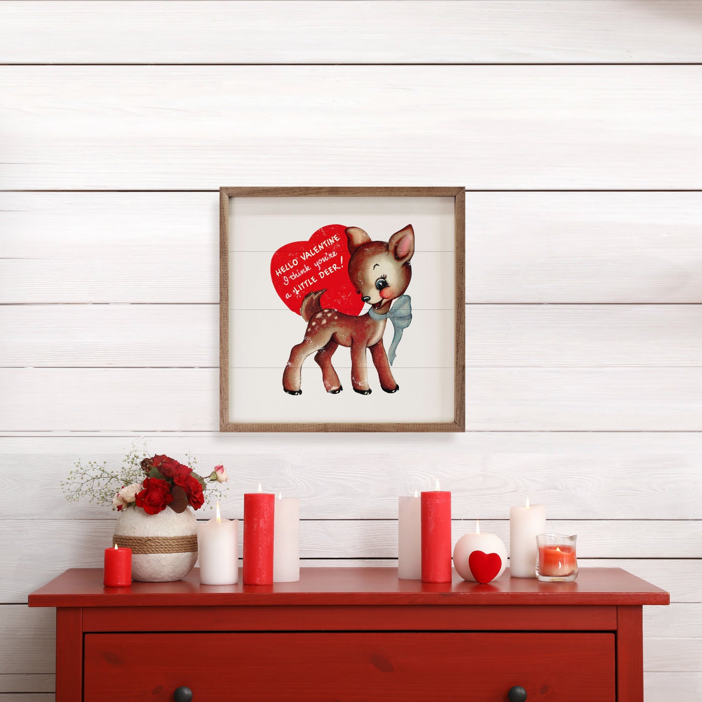 Little Deer Valentine White