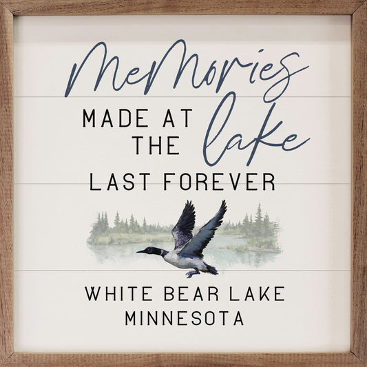 Personalized Memories Made At The Lake Loon