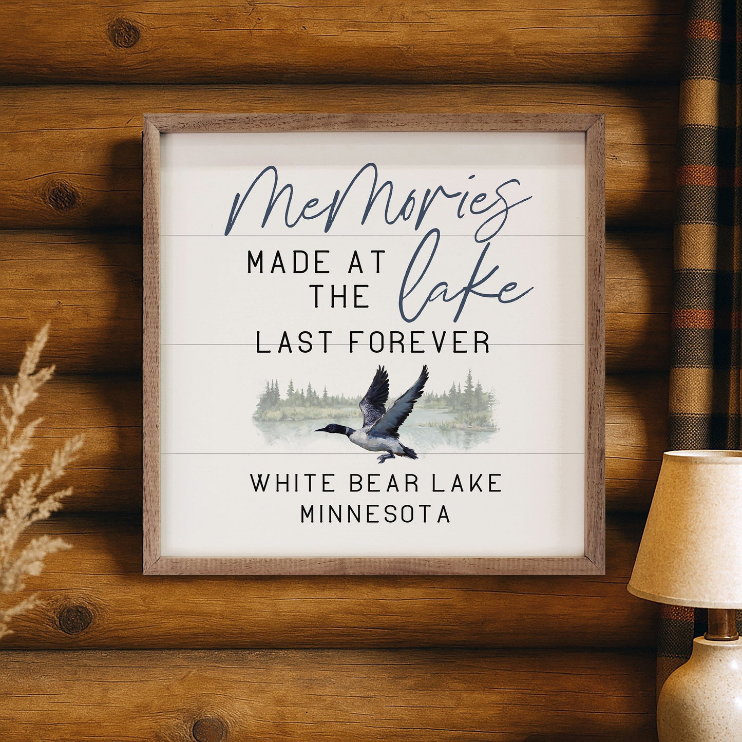 Personalized Memories Made At The Lake Loon