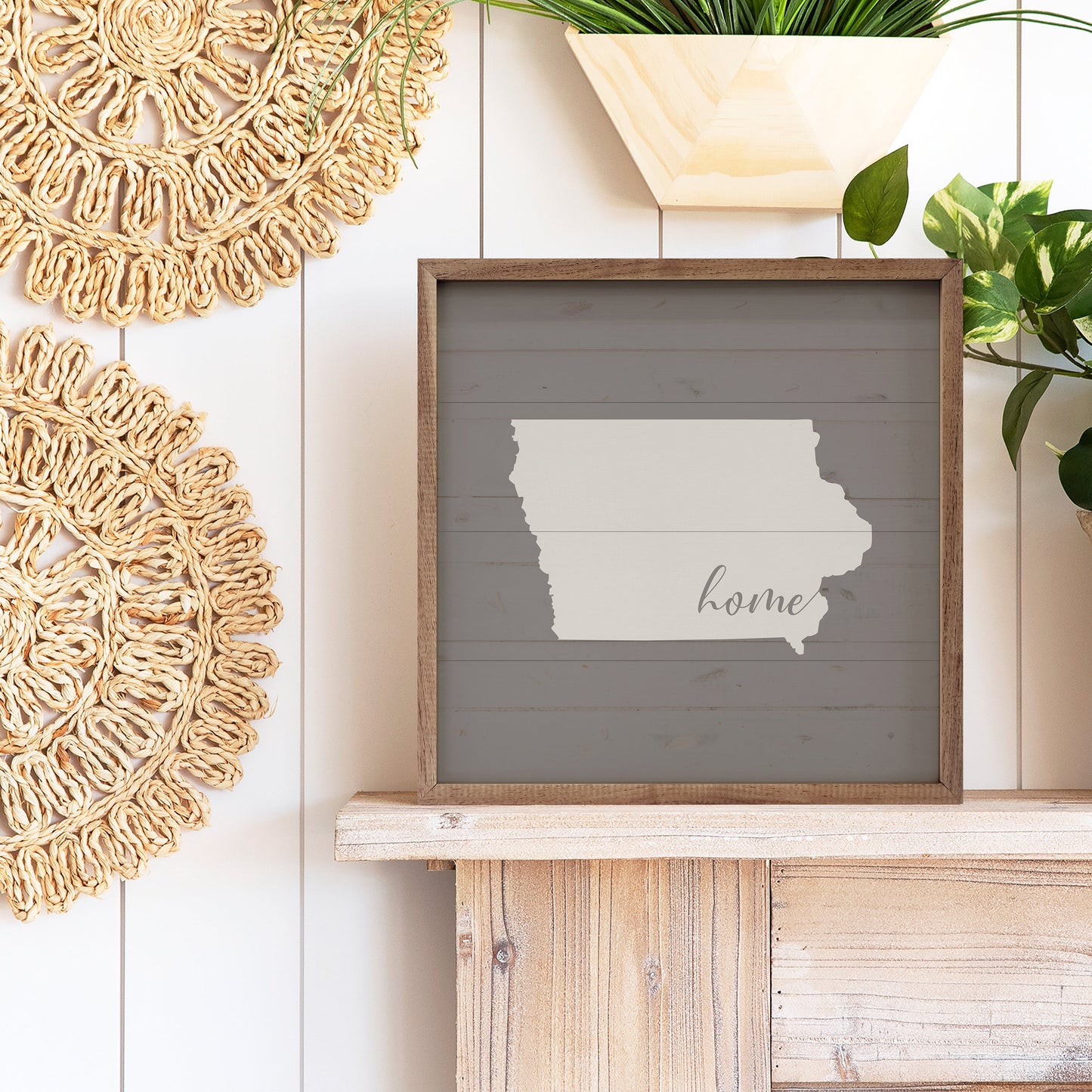 Home State Personalized State Gray