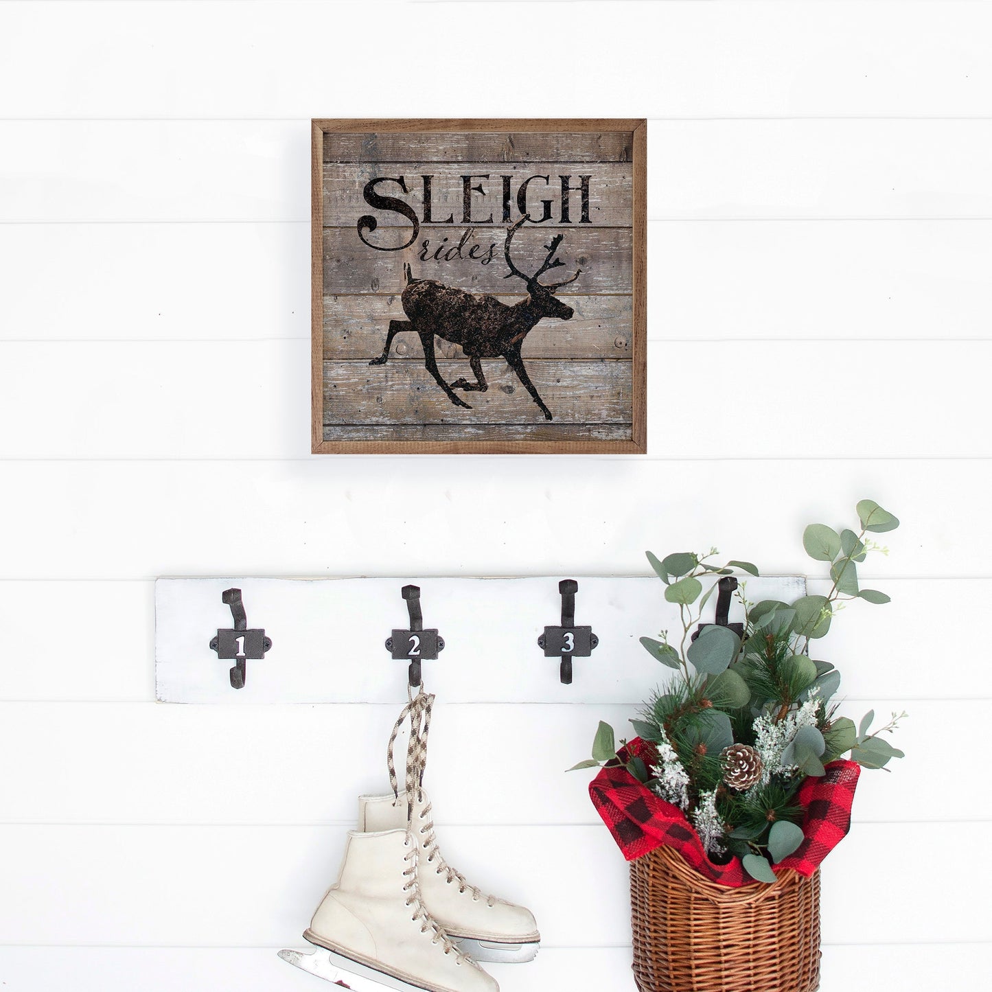 Sleigh Rides Reindeer Brown