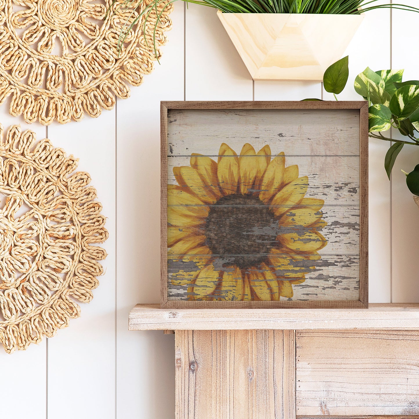 Sunflower Chippy Whitewash