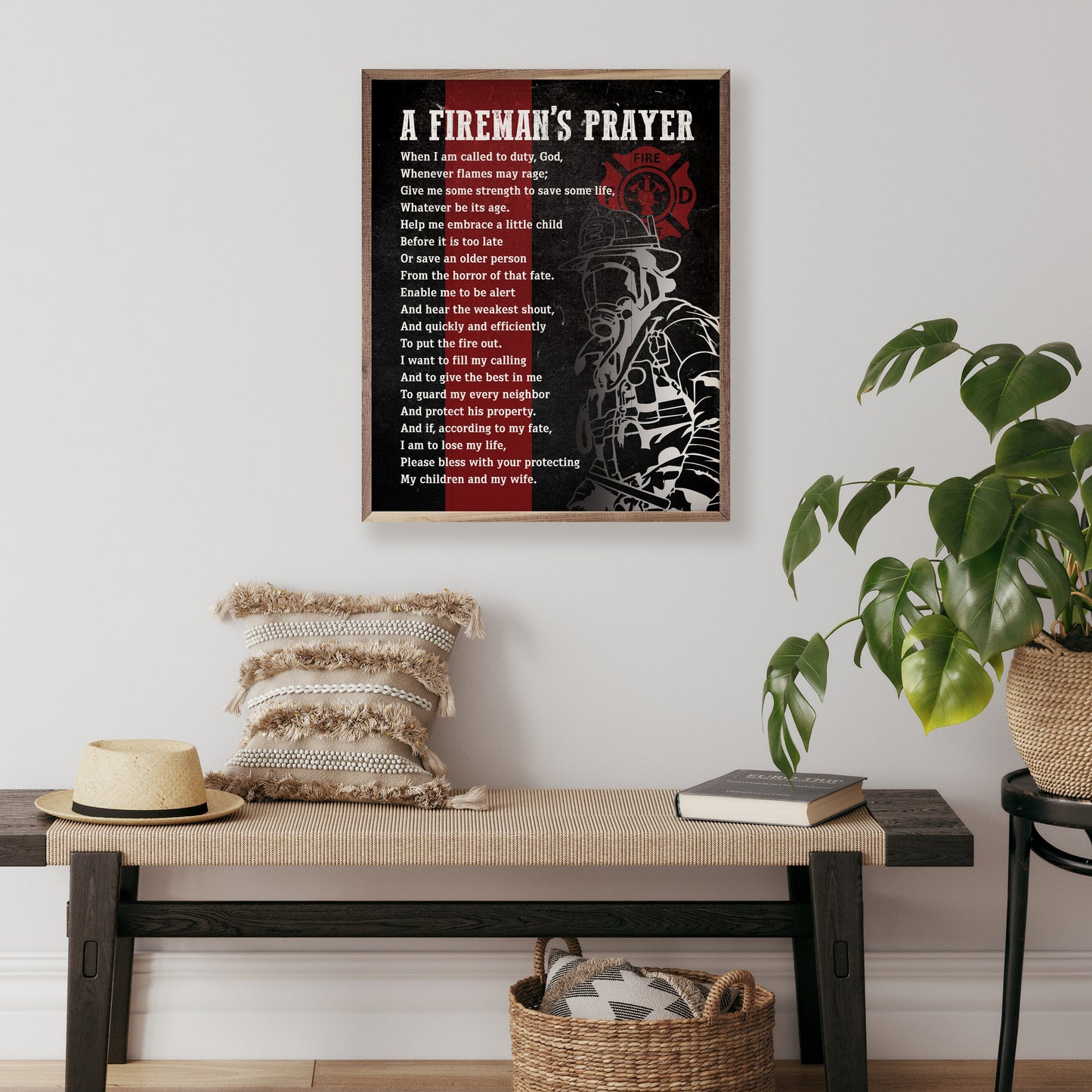 A Fireman's Prayer Black