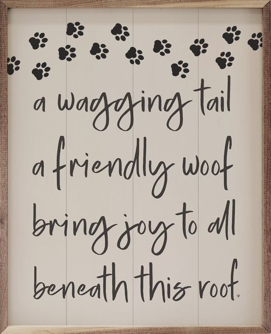A Wagging Tail Paws White