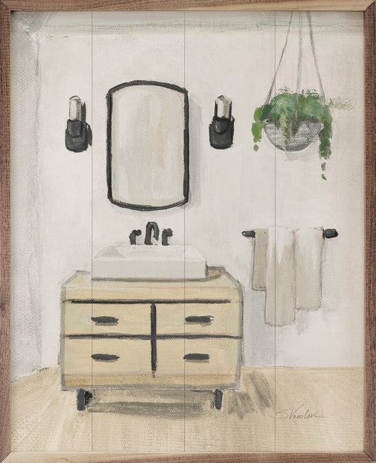 Attic Bathroom I Blonde By Silvia Vassileva