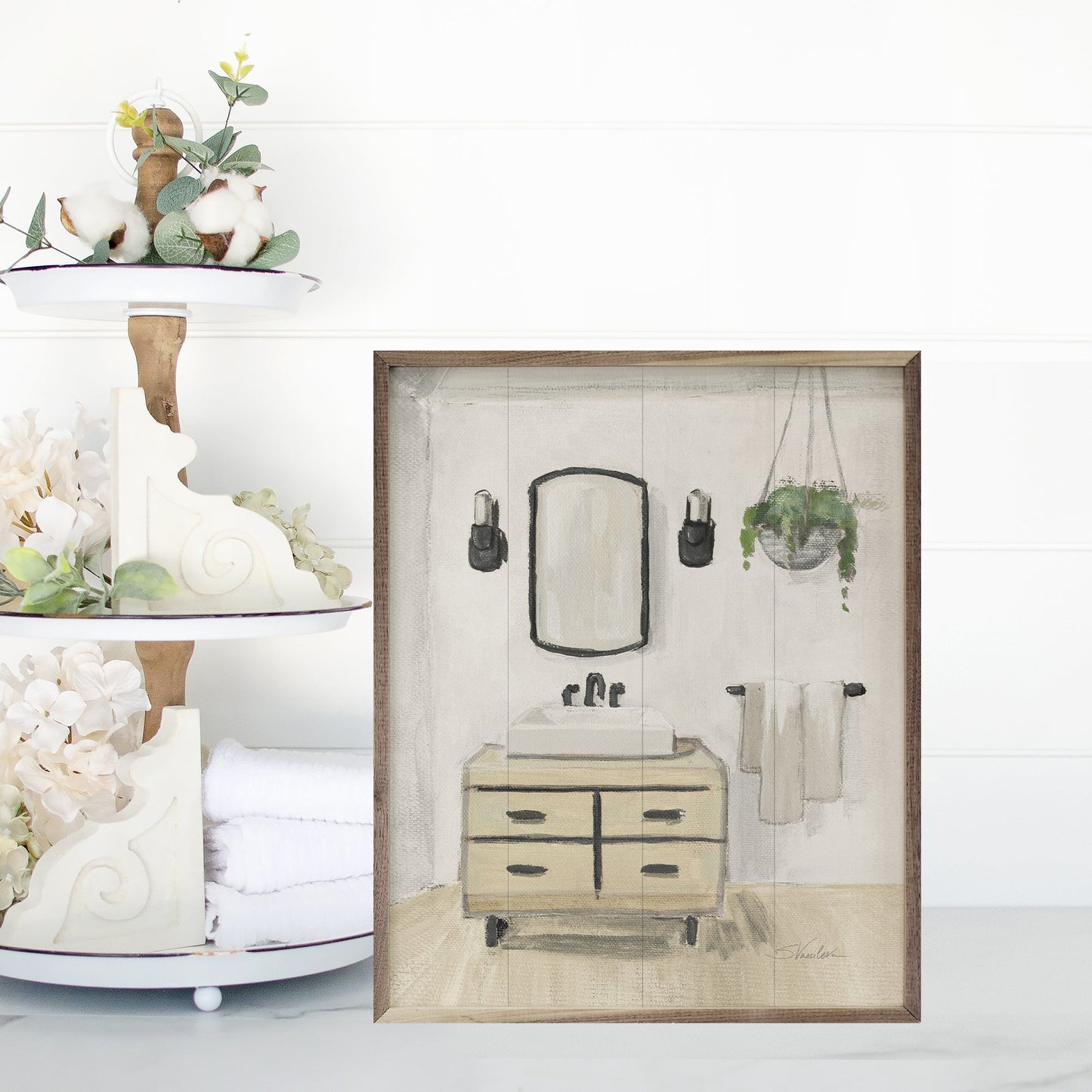 Attic Bathroom I Blonde By Silvia Vassileva