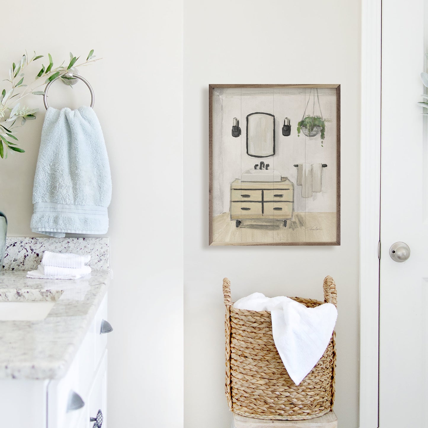 Attic Bathroom I Blonde By Silvia Vassileva