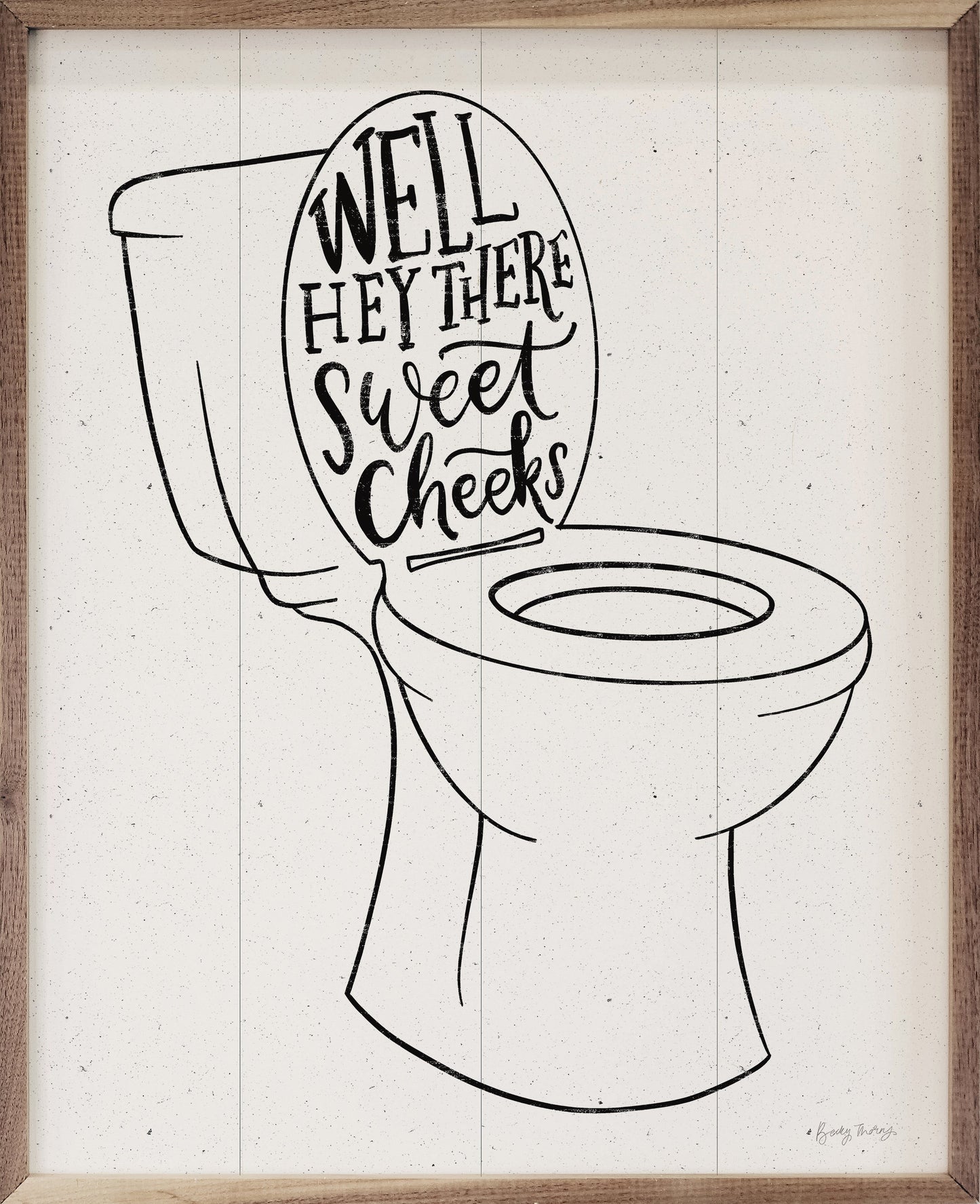 Bathroom Puns IV Toilet By Becky Thorns