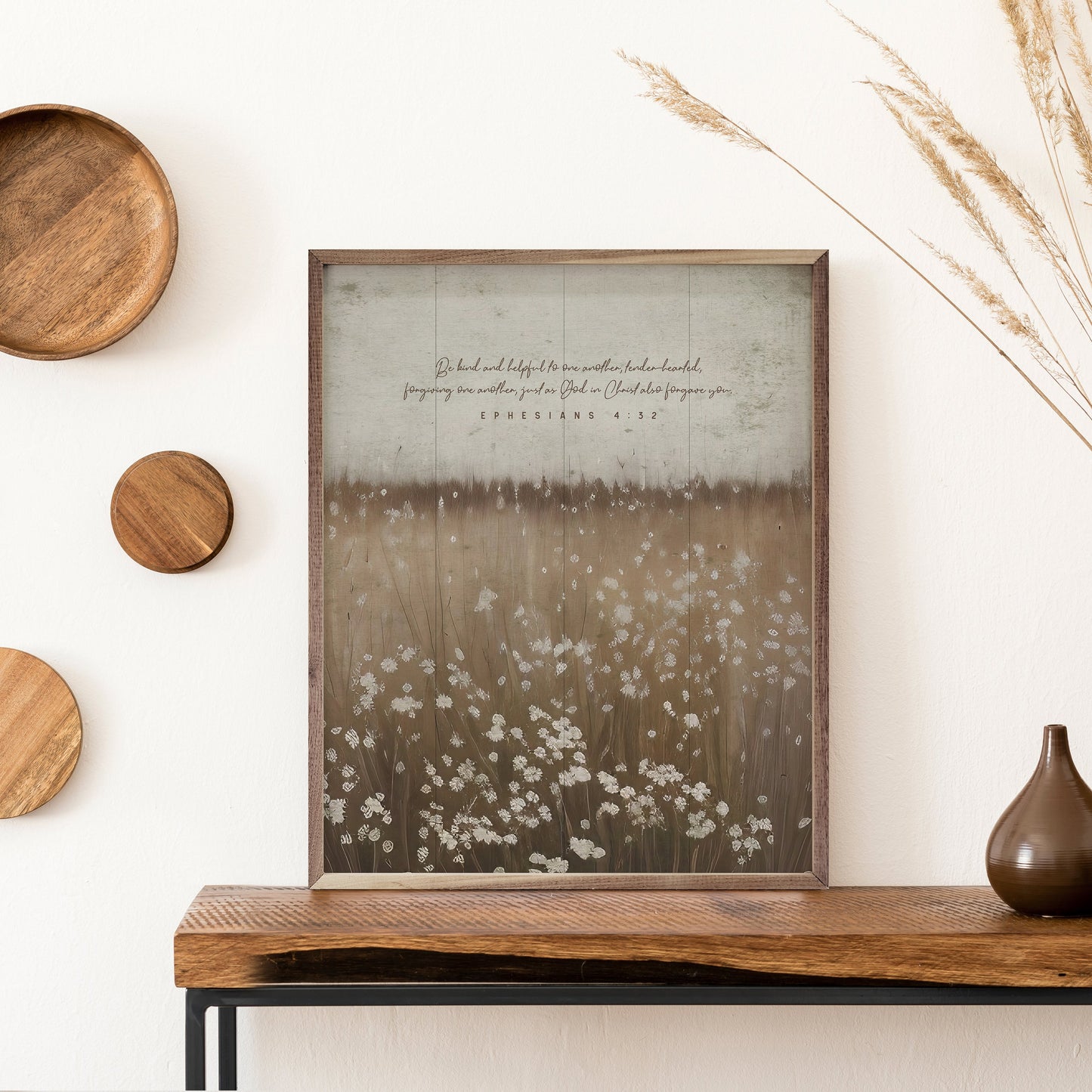 Be Kind And Helpful Flower Field Ephesians 4 32