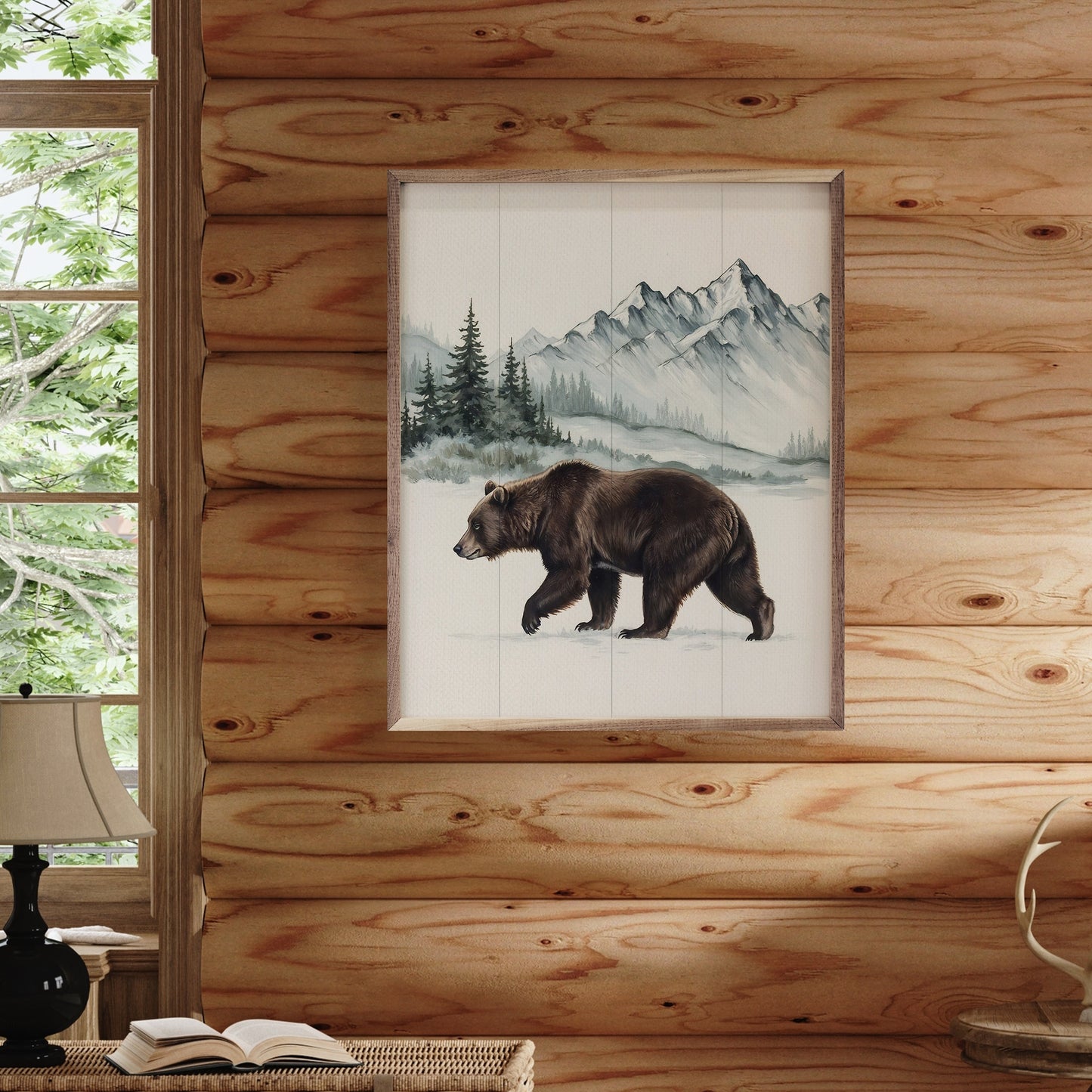Bear In The Snowy Mountains