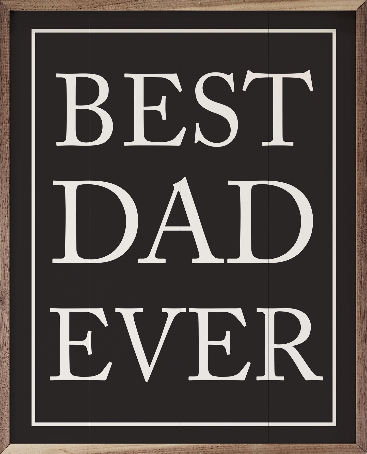 Best Dad Ever Border Black