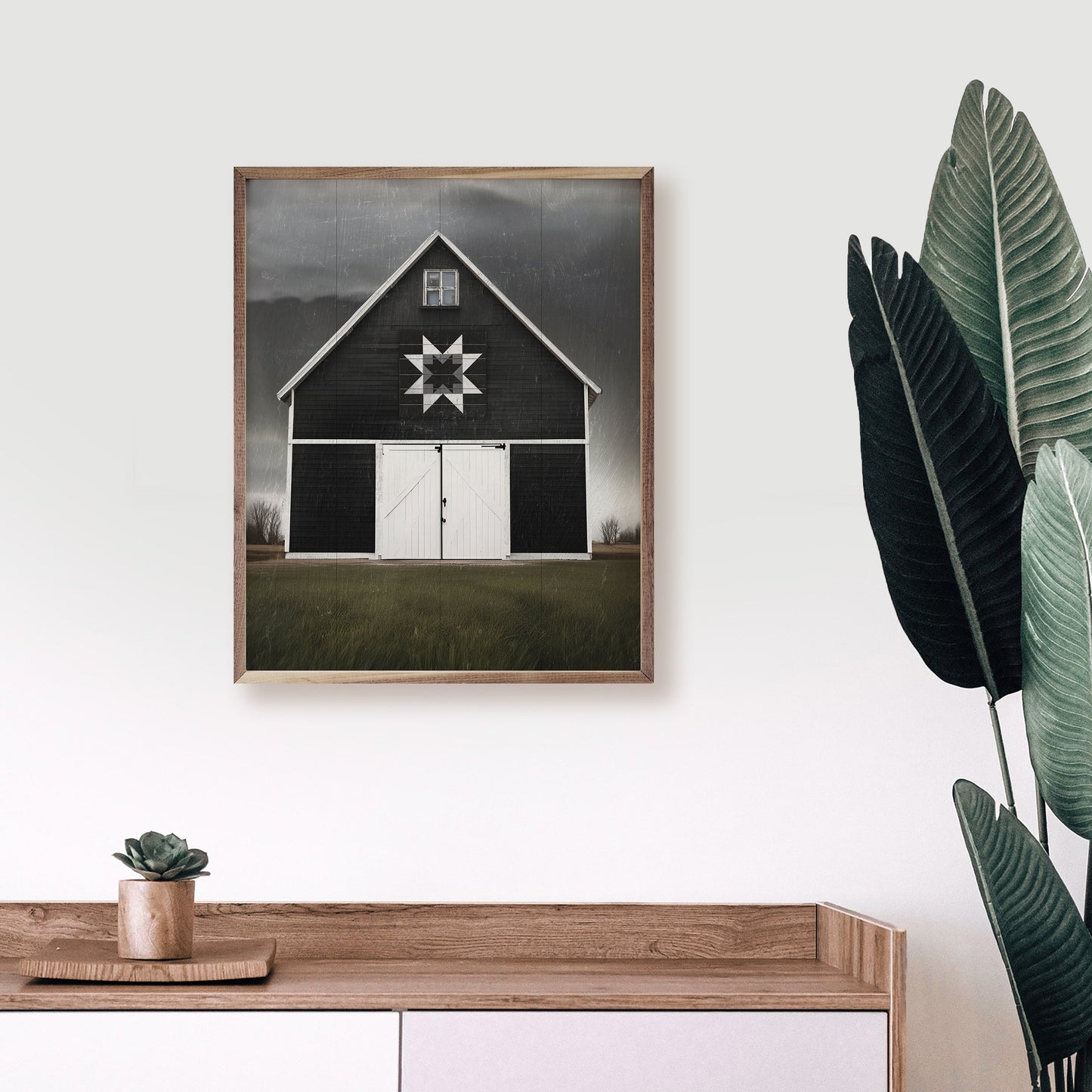 Black Barn With Quilt