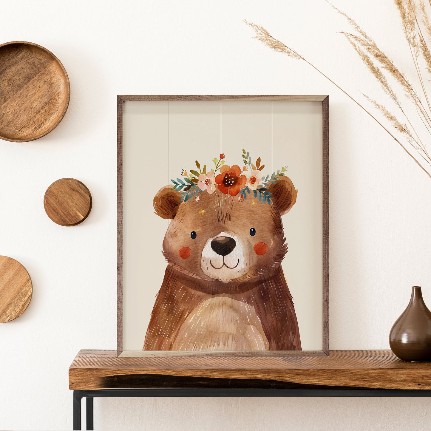 Boho Woodland Bear