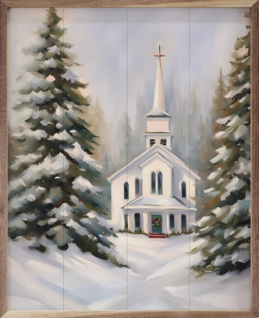 Church With Snow