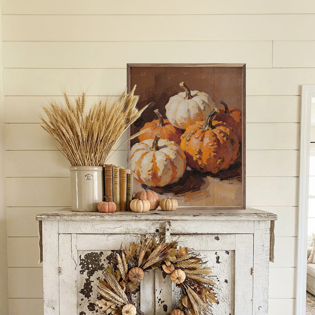 Classic Orange Mini Pumpkin Still Life