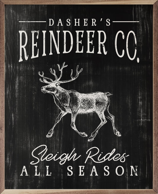 Dasher's Reindeer Co Black