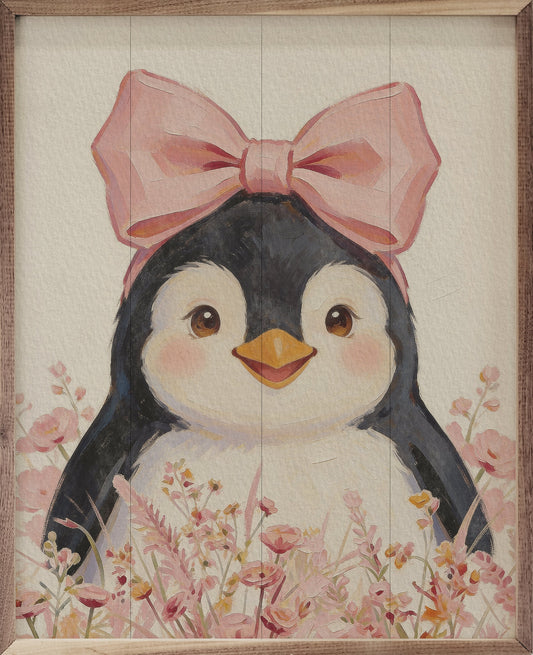 Floral Bow Penguin