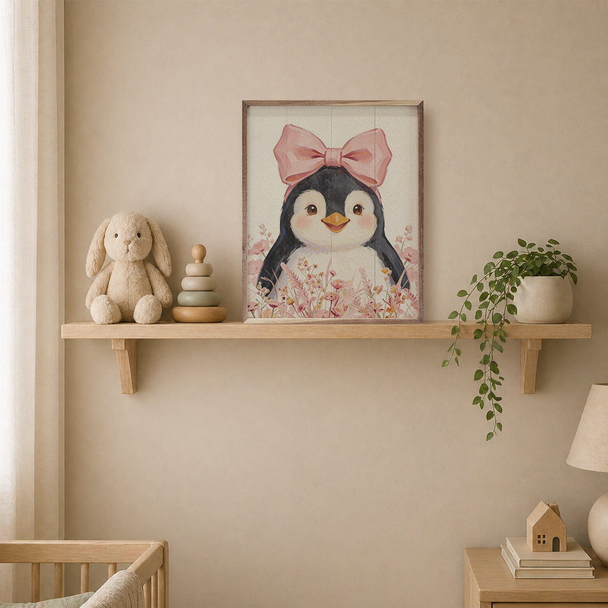 Floral Bow Penguin