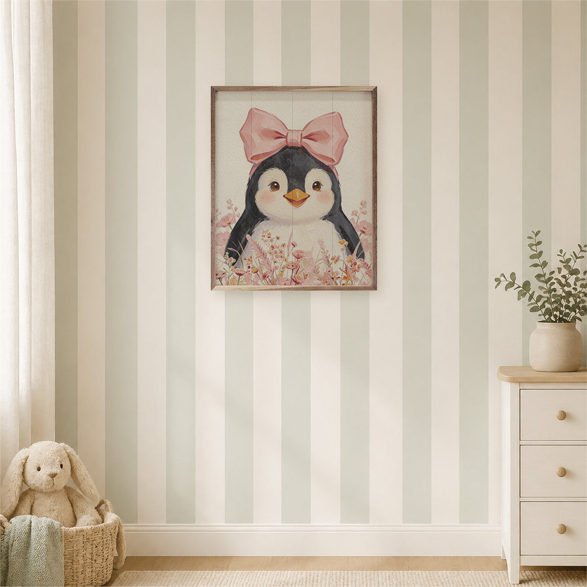 Floral Bow Penguin