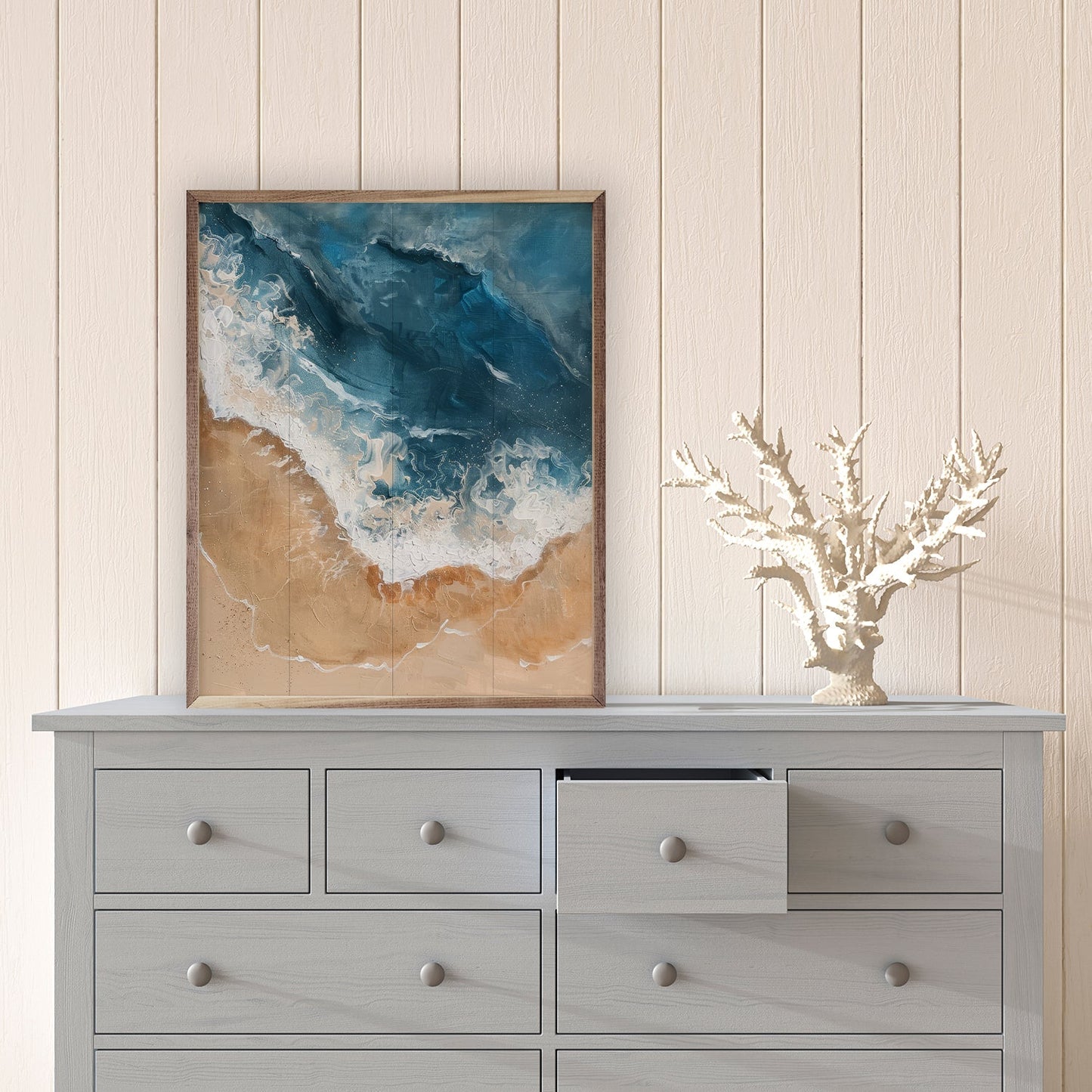Foamy Beach II By Petals Prints Design
