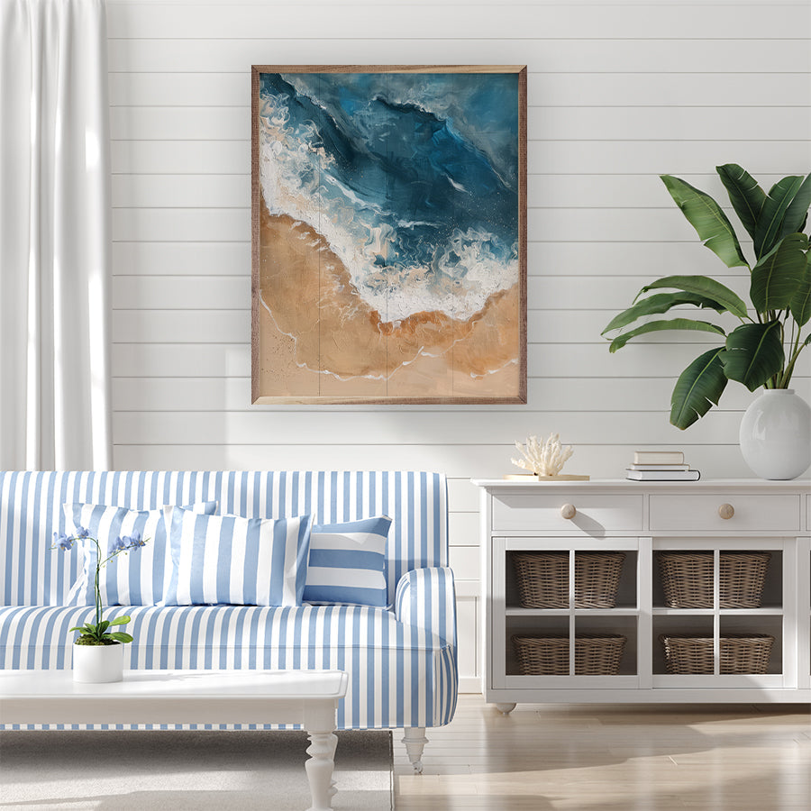 Foamy Beach II By Petals Prints Design