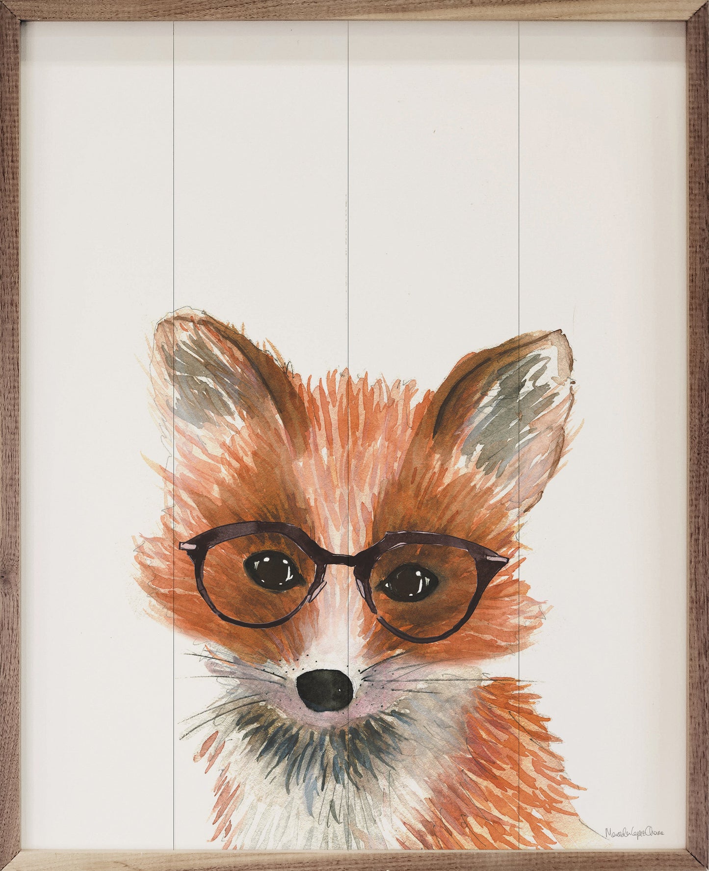 Fox In Glasses By Mercedes Lopez Charro