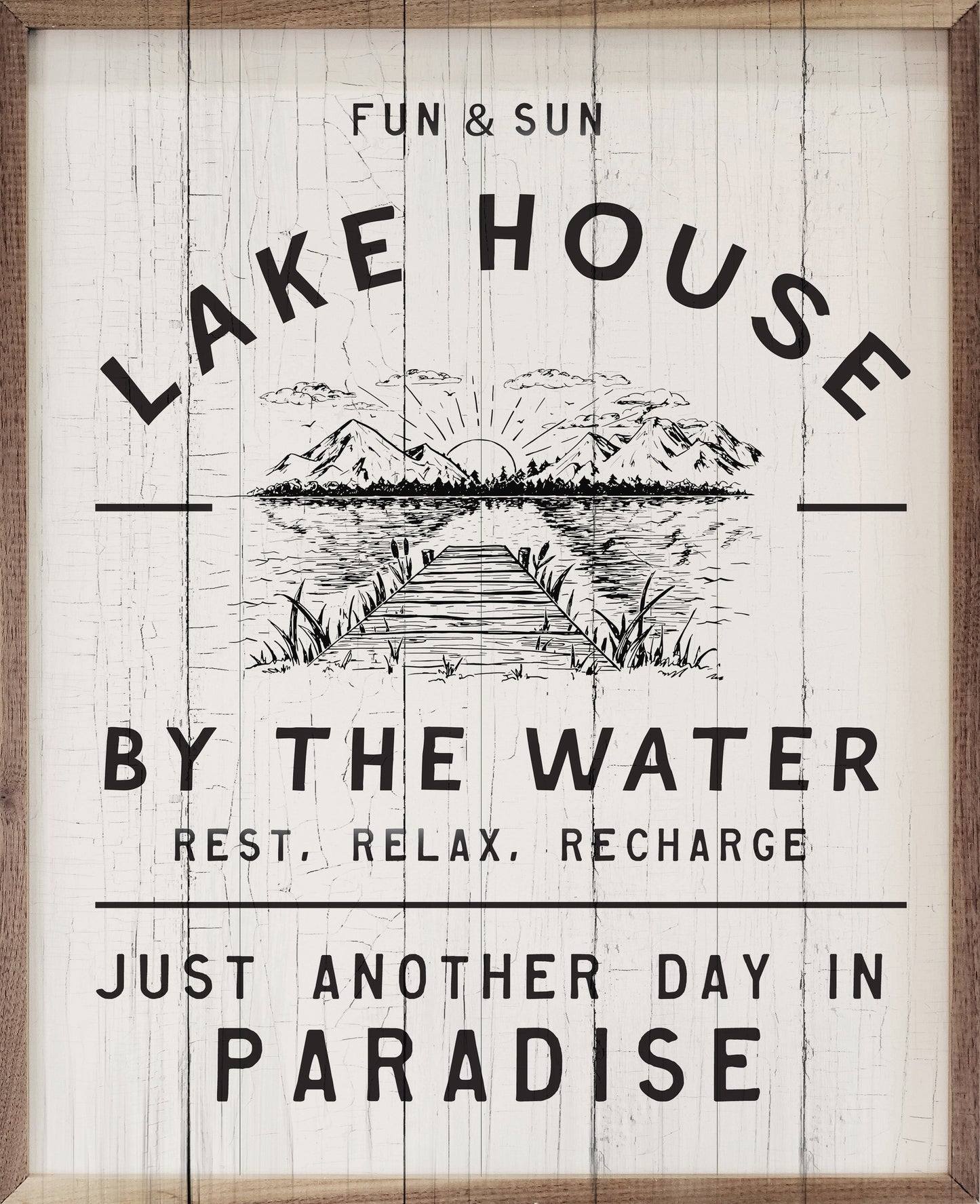 Fun Sun Lake House Whitewash