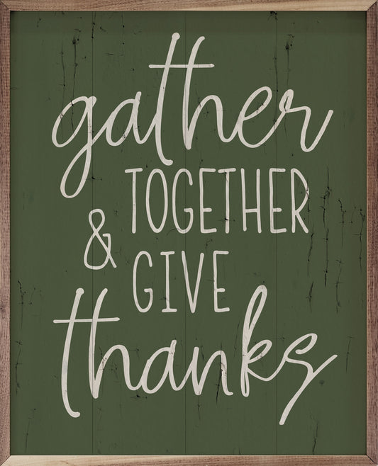 Gather Together And Give Thanks Green